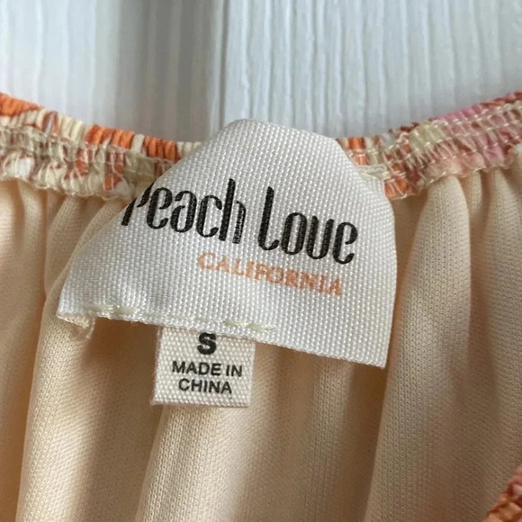 Peach Love California Baby Doll Dress size S - Picture 4 of 5